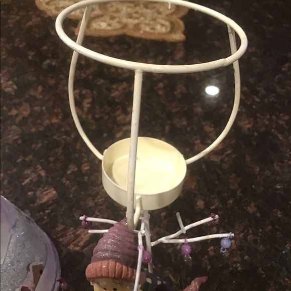 Home Interiors Snowman w/babies Tea Light Lamp - Picture 7 of 8